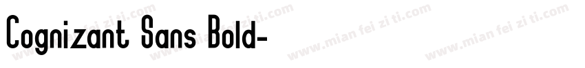 Cognizant Sans Bold字体转换